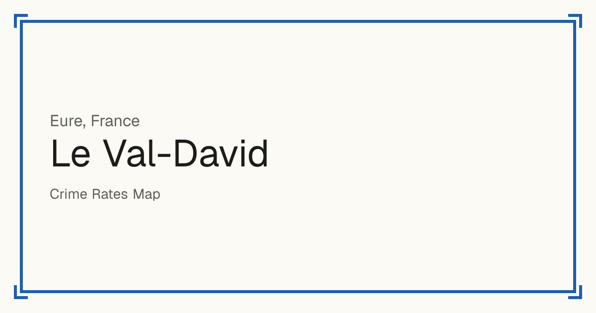 Le Val-David, France: recorded crime per 100,000 people by type and a Safety score from 1 to 10 compared with other places in the same country or state.