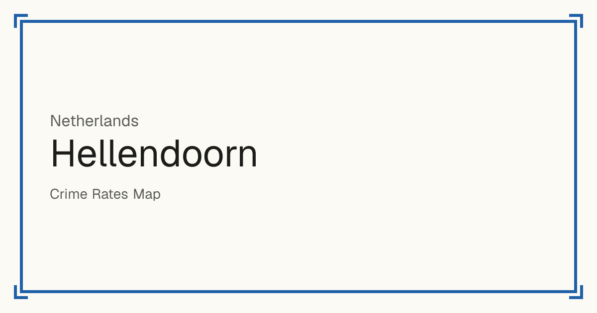 Hellendoorn, Netherlands: Safety scores from 1 to 10 for 36 places, each compared with other places in the same country or state.