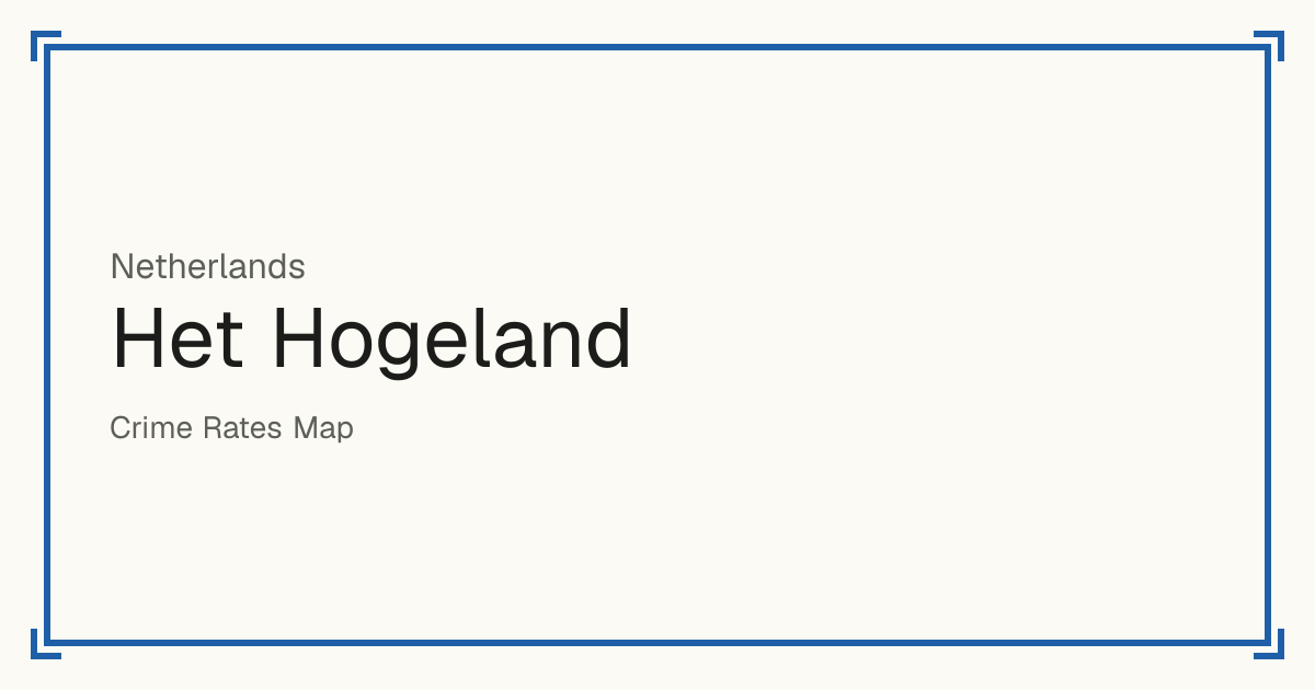 Het Hogeland, Netherlands: Safety scores from 1 to 10 for 60 places, each compared with other places in the same country or state.