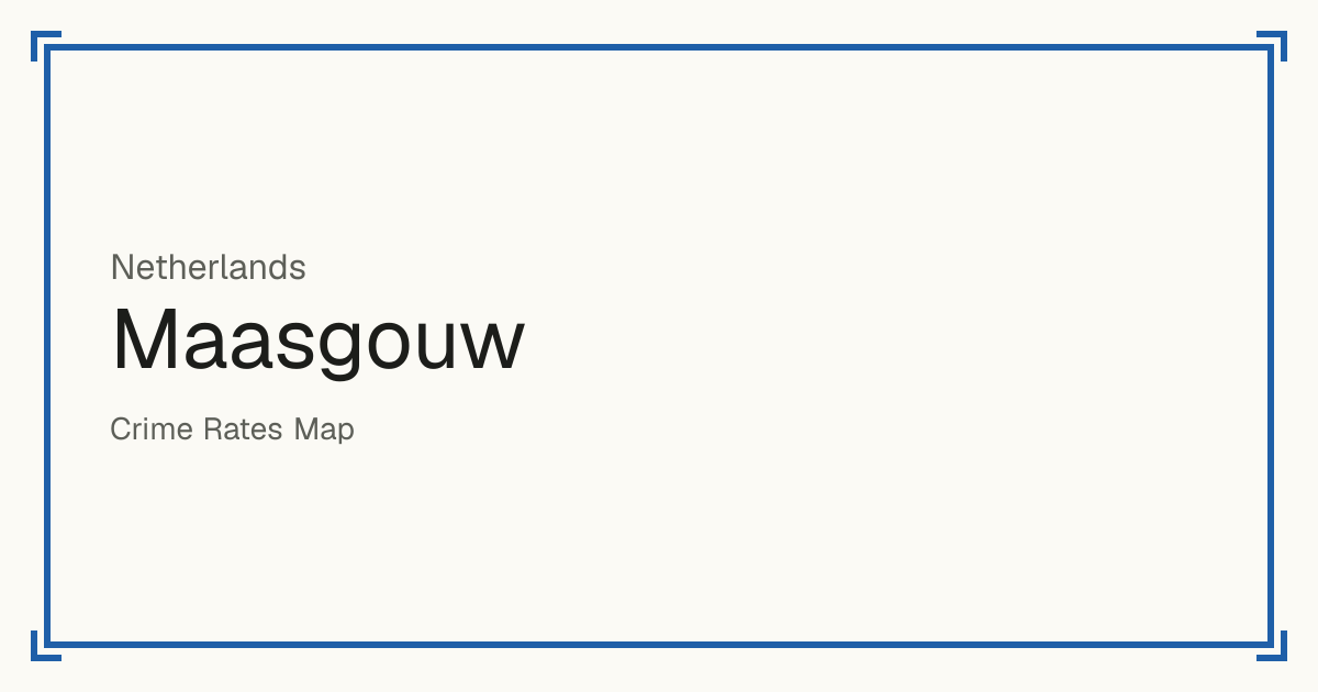 Maasgouw, Netherlands: Safety scores from 1 to 10 for 14 places, each compared with other places in the same country or state.