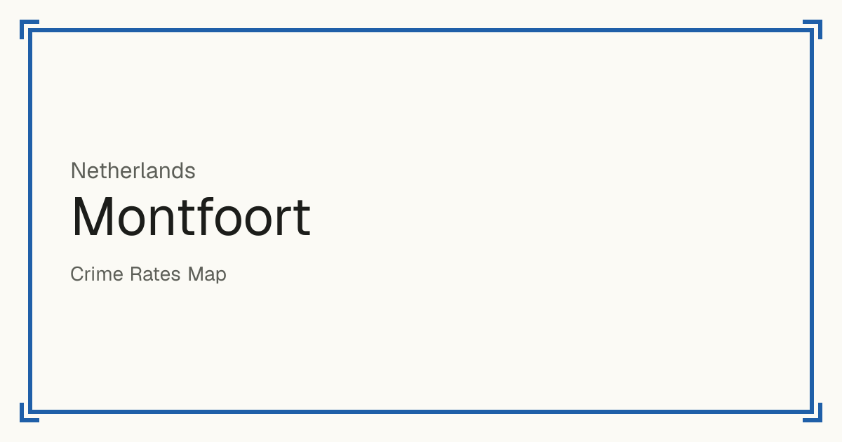 Montfoort, Netherlands: Safety scores from 1 to 10 for 12 places, each compared with other places in the same country or state.