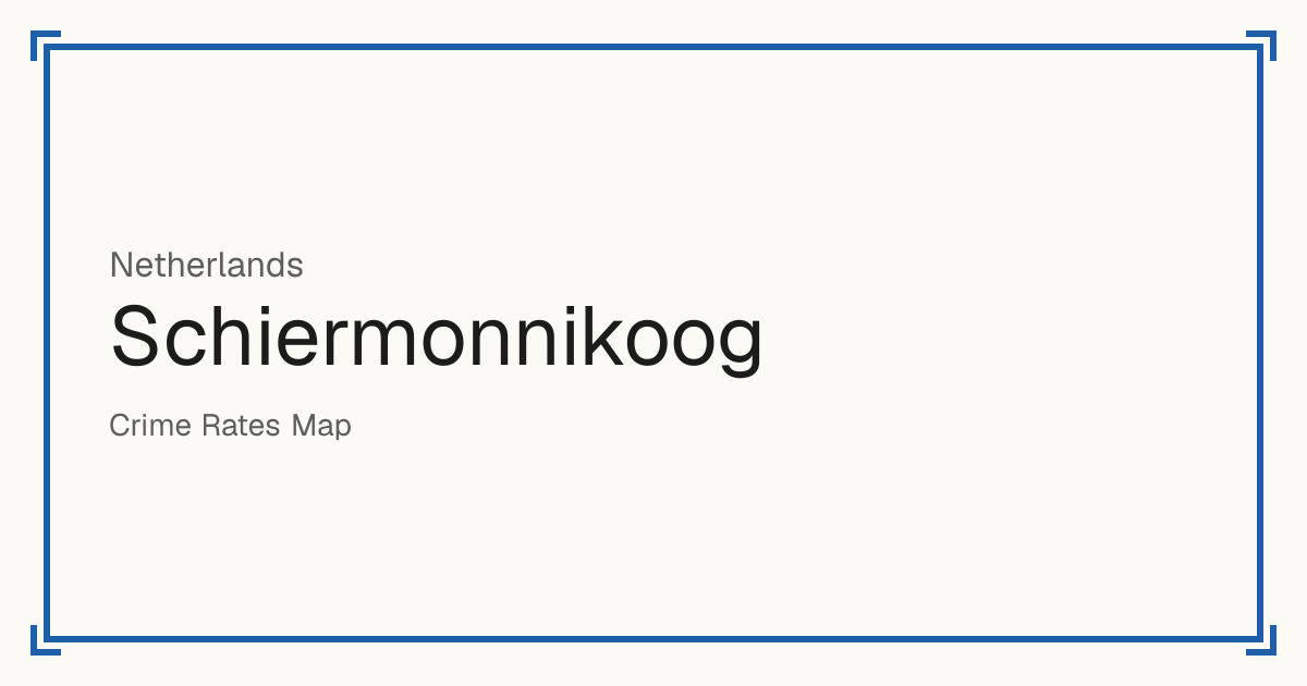 Schiermonnikoog, Netherlands: Safety scores from 1 to 10 for 1 places, each compared with other places in the same country or state.