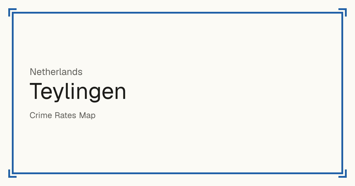 Teylingen, Netherlands: Safety scores from 1 to 10 for 42 places, each compared with other places in the same country or state.