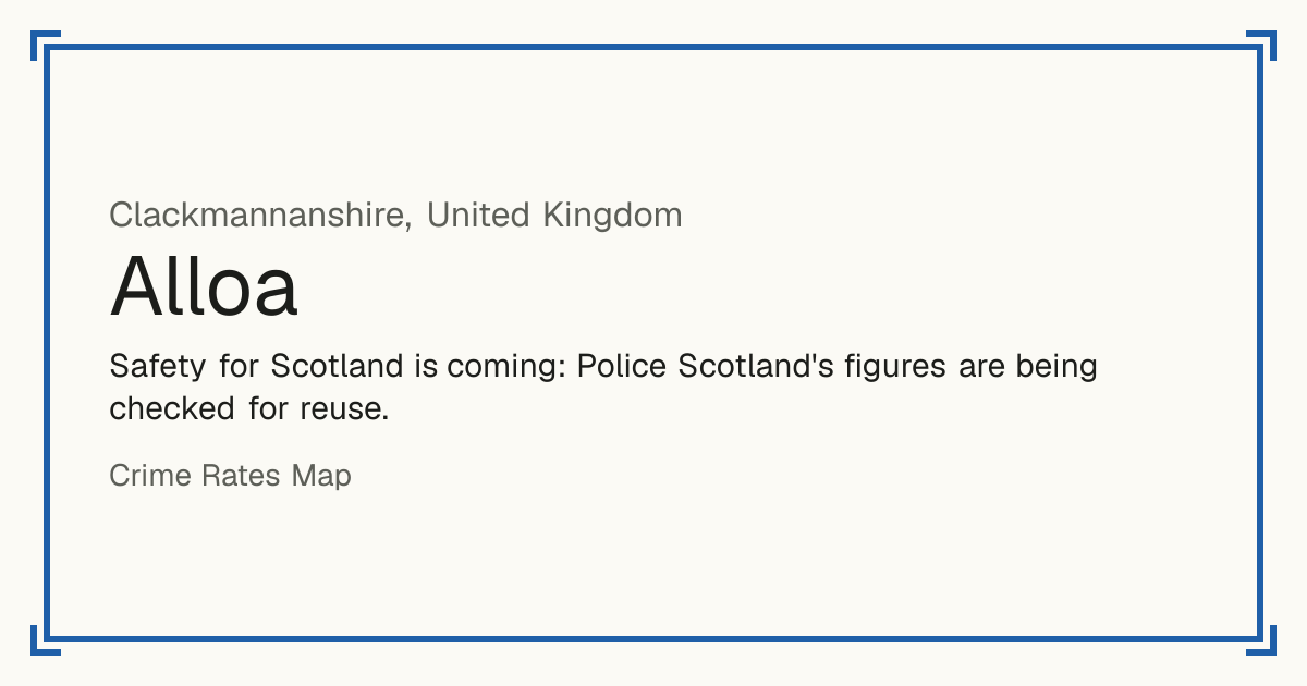 Safety for Scotland is coming: Police Scotland's figures are being checked for reuse.