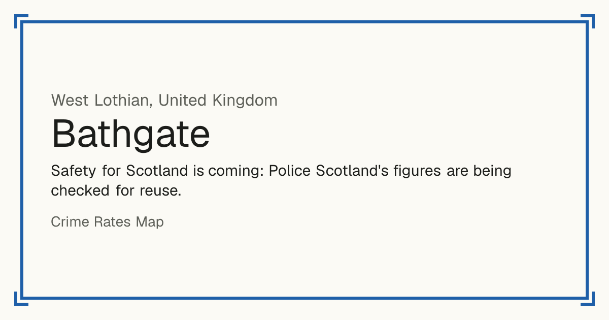 Safety for Scotland is coming: Police Scotland's figures are being checked for reuse.