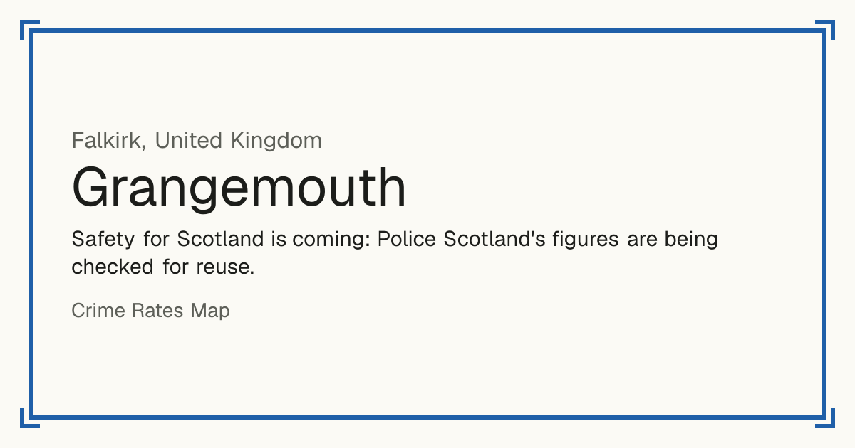 Safety for Scotland is coming: Police Scotland's figures are being checked for reuse.