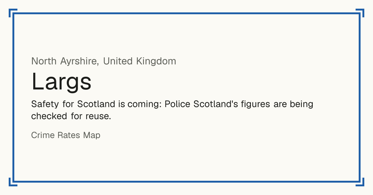 Safety for Scotland is coming: Police Scotland's figures are being checked for reuse.
