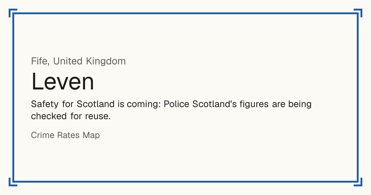 Safety for Scotland is coming: Police Scotland's figures are being checked for reuse.