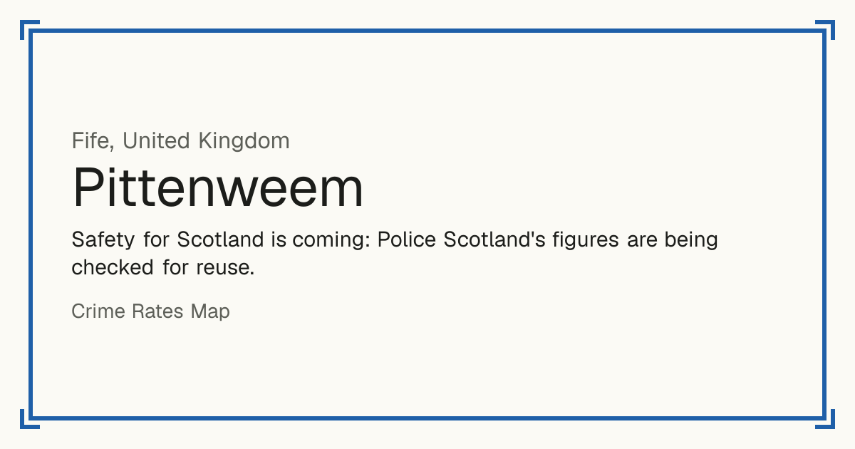 Safety for Scotland is coming: Police Scotland's figures are being checked for reuse.