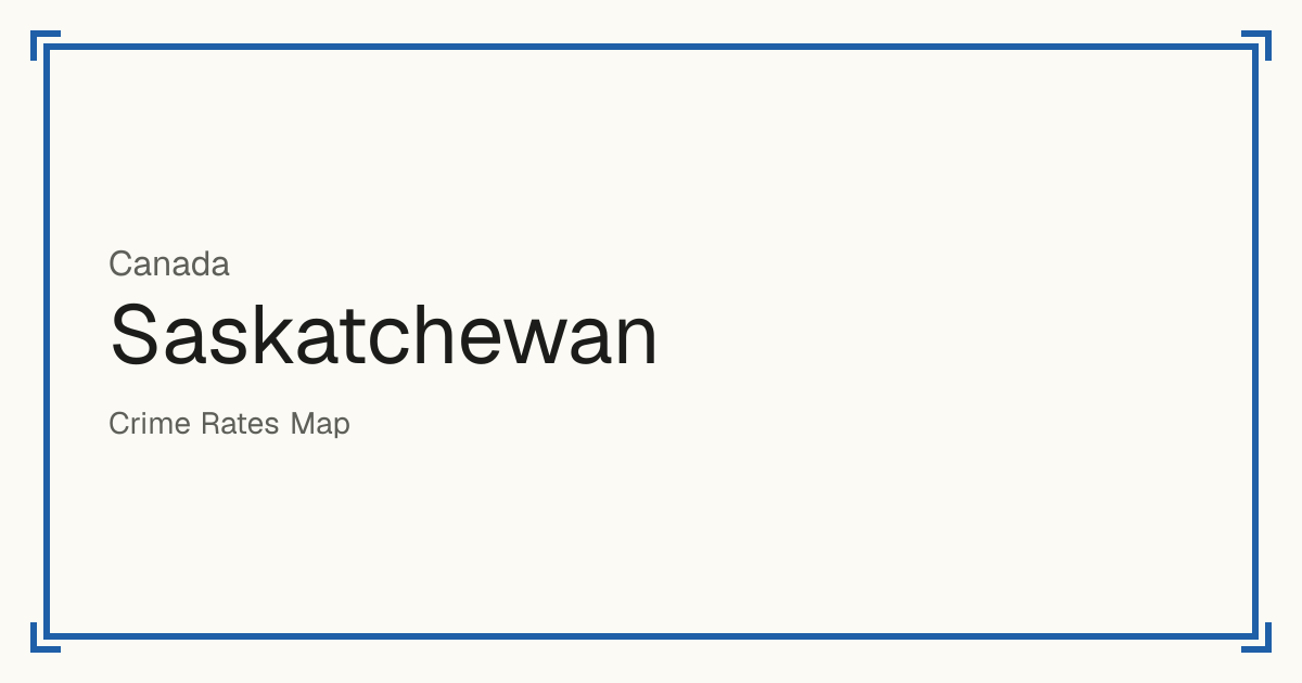 Saskatchewan, Canada : score de sécurité de 1 à 10 pour 83 lieux, chacun comparé aux autres lieux du même pays ou État.