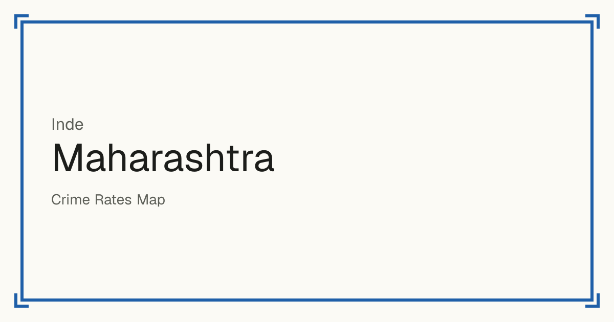 Maharashtra, Inde : score de sécurité de 1 à 10 pour 32 lieux, chacun comparé aux autres lieux du même pays ou État.